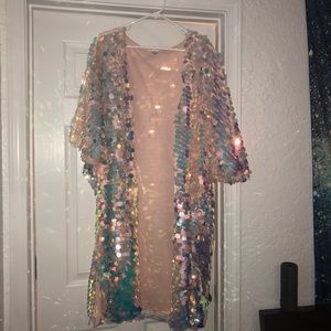 Party Monster Sequin Kimono